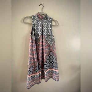Patterned Summer Dress - Size Medium